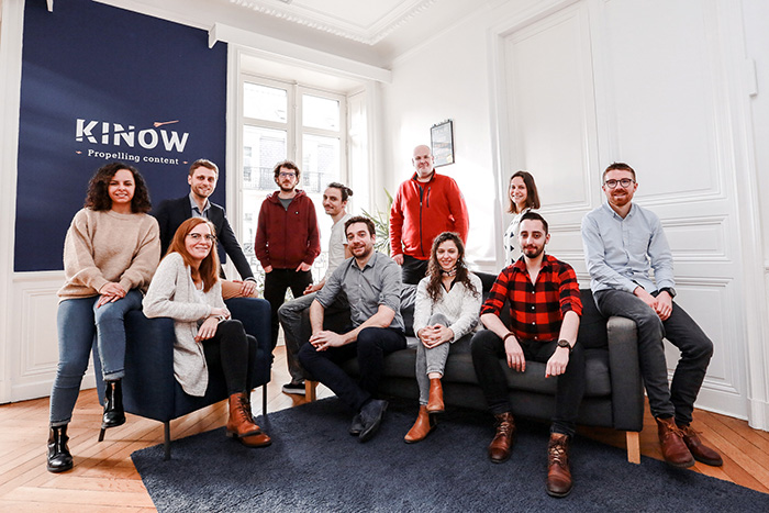 L'équipe de Kinow, solution clé en main de streaming